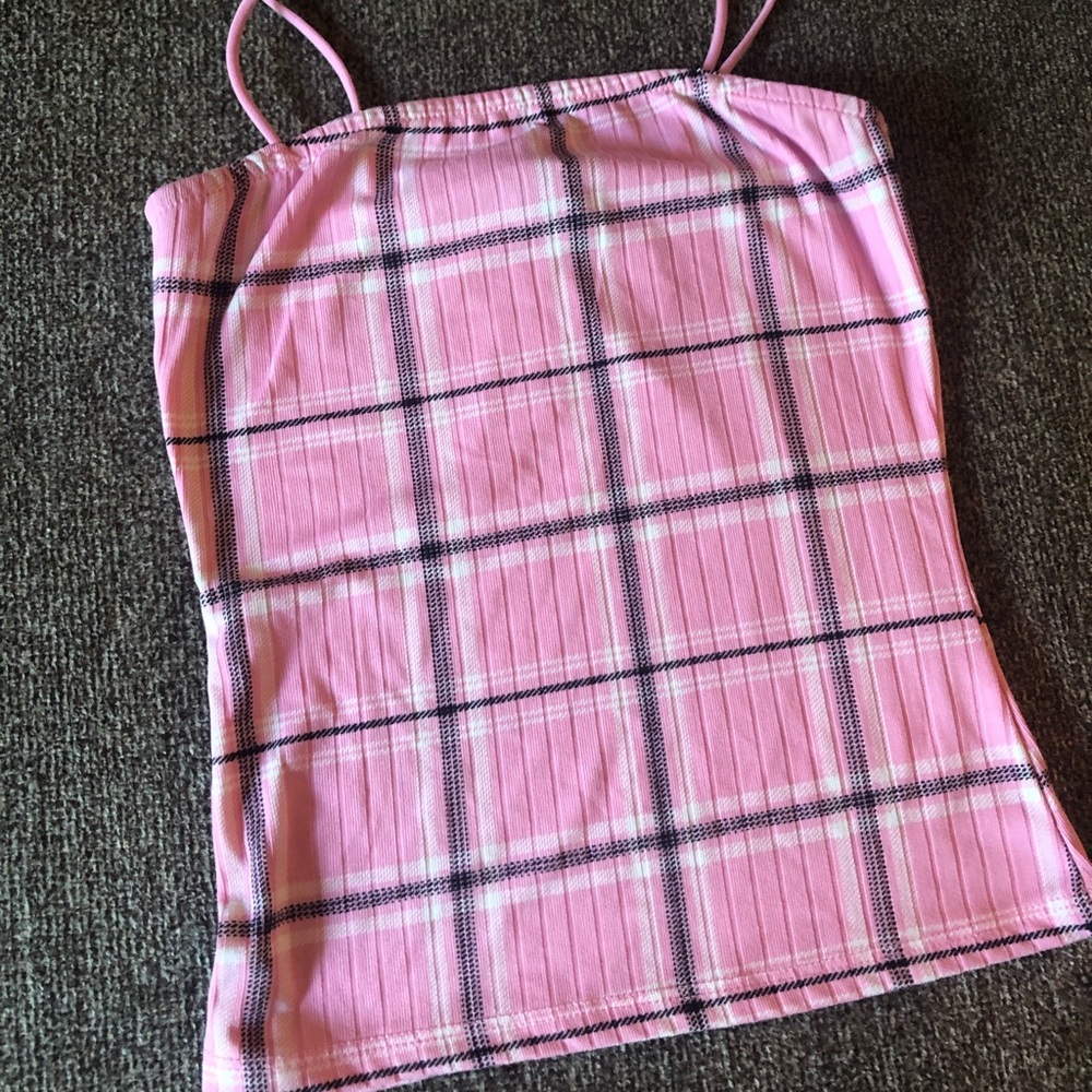 Plaid tank top